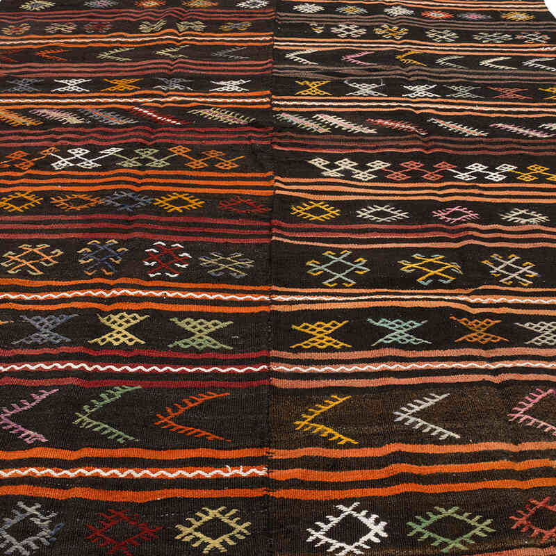 Vintage Anatolian Jijim Rug - 7' 5" x 12' 4" (89" x 148") - K0072255