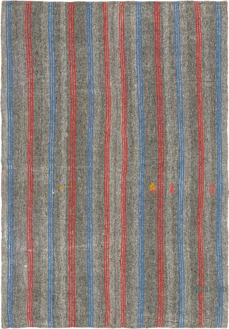 Vintage Anatolian Kilim Rug - 5' 7" x 8' 2" (67" x 98") - K0072259