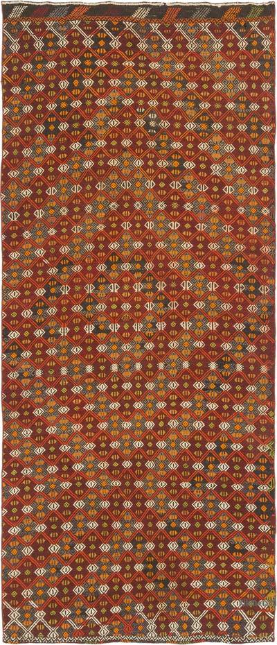 Vintage Anatolian Jijim Rug - 4' 3" x 9' 11" (51" x 119")
