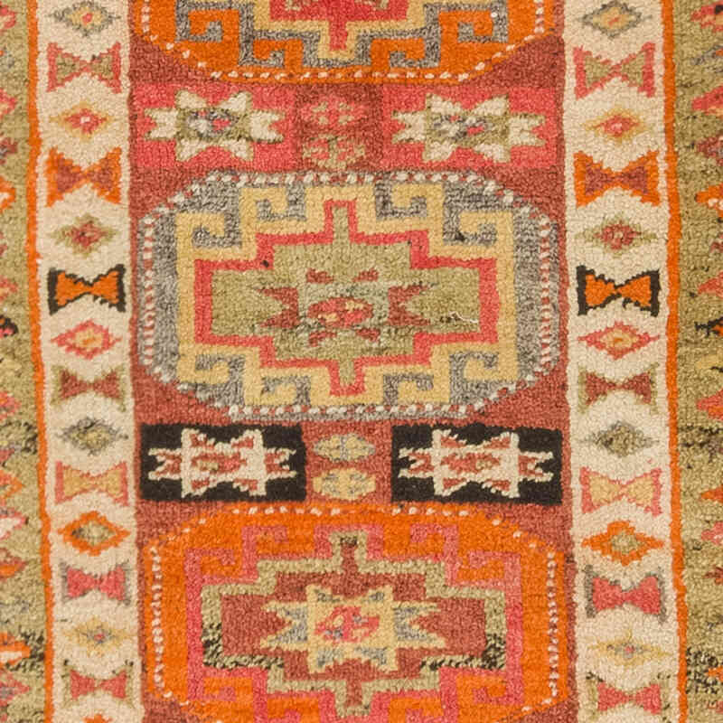 Vintage Tribal Runner Rug - 2' 10" x 11' 6" (34" x 138") - K0072267