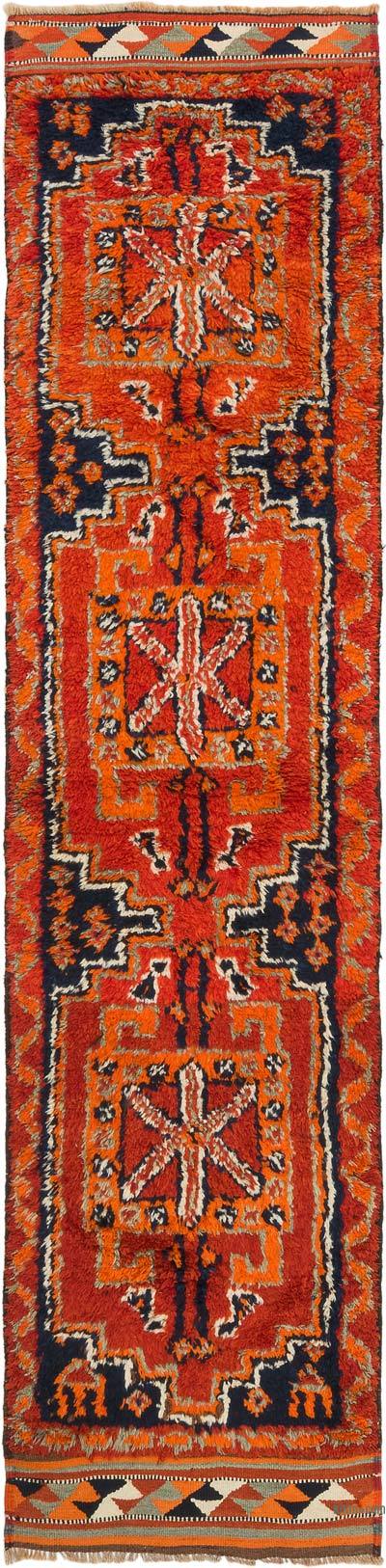 Vintage Tribal Runner Rug - 2' 9" x 11' 3" (33" x 135")