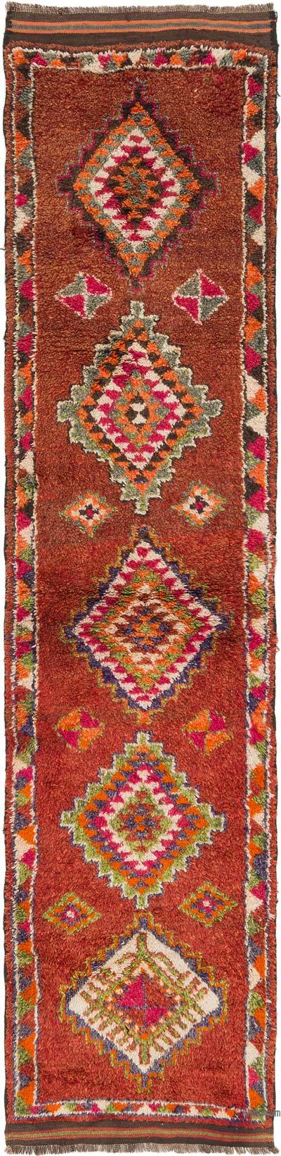 Vintage Tribal Runner Rug - 2' 11" x 12' 4" (35" x 148")