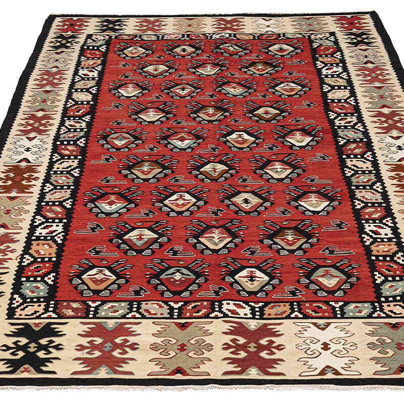 Vintage Sharkoy Kilim Rug - 4' 6" x 6' 9" (54" x 81") - K0072486