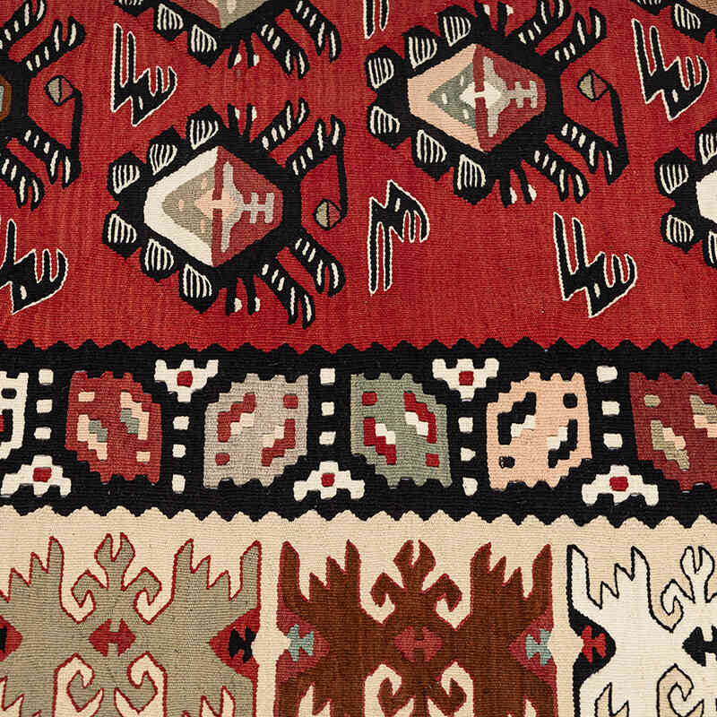 Vintage Sharkoy Kilim Rug - 4' 6" x 6' 9" (54" x 81") - K0072486