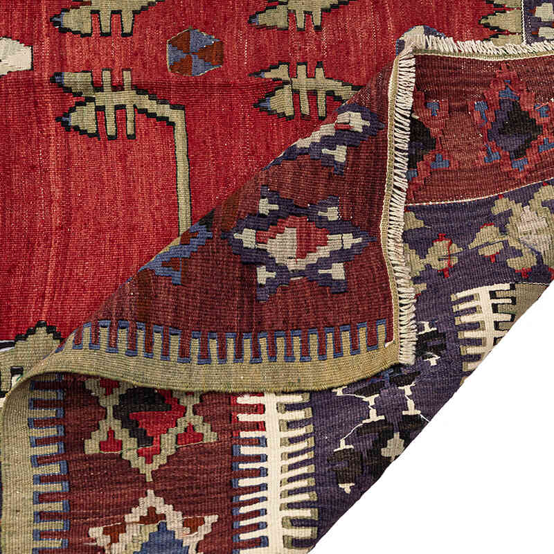 Vintage Konya Obruk Kilimi - 140 cm x 193 cm - K0072494
