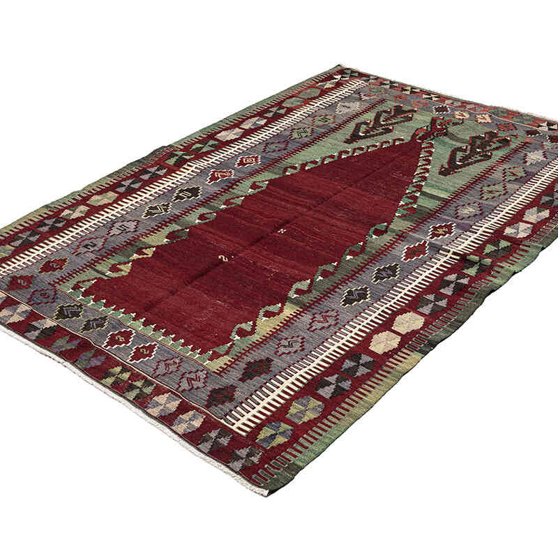 Vintage Konya Obruk Kilimi - 125 cm x 182 cm - K0072495