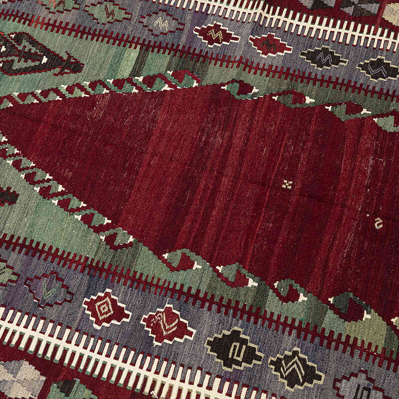 Vintage Konya Obruk Kilimi - 125 cm x 182 cm - K0072495