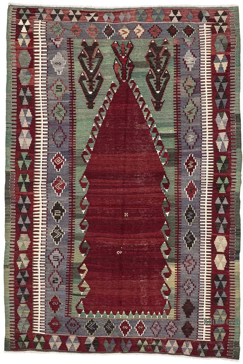 Vintage Konya Obruk Kilimi - 125 cm x 182 cm - K0072495