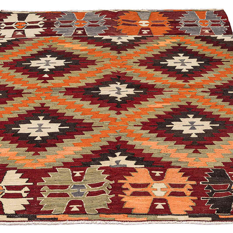 Vintage Çal Kilimi - 111 cm x 147 cm - K0072497