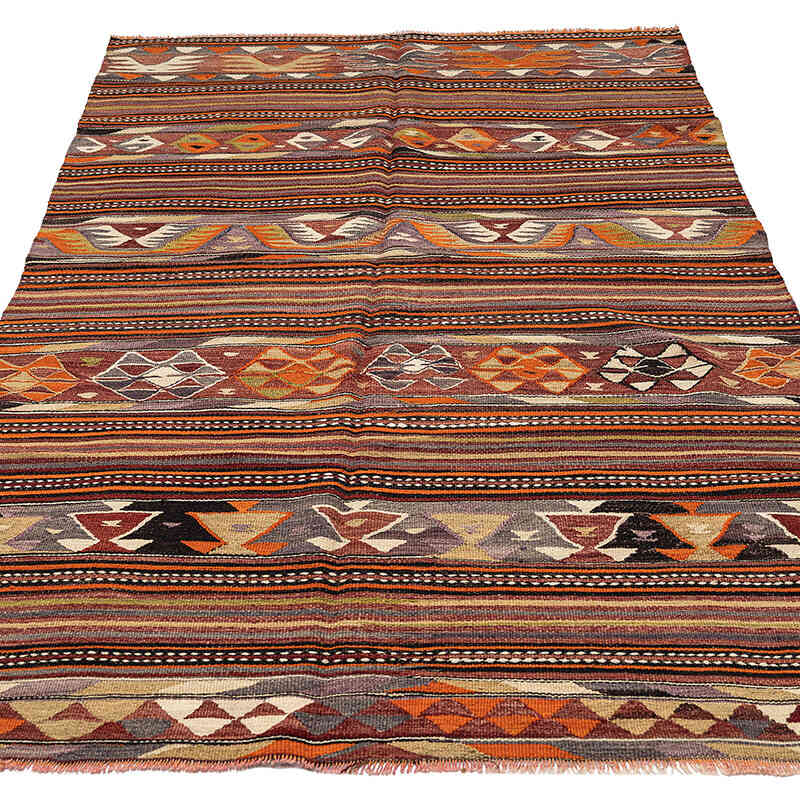 Vintage Konya Kilim Rug - 4' 1" x 6' 11" (49" x 83") - K0072506