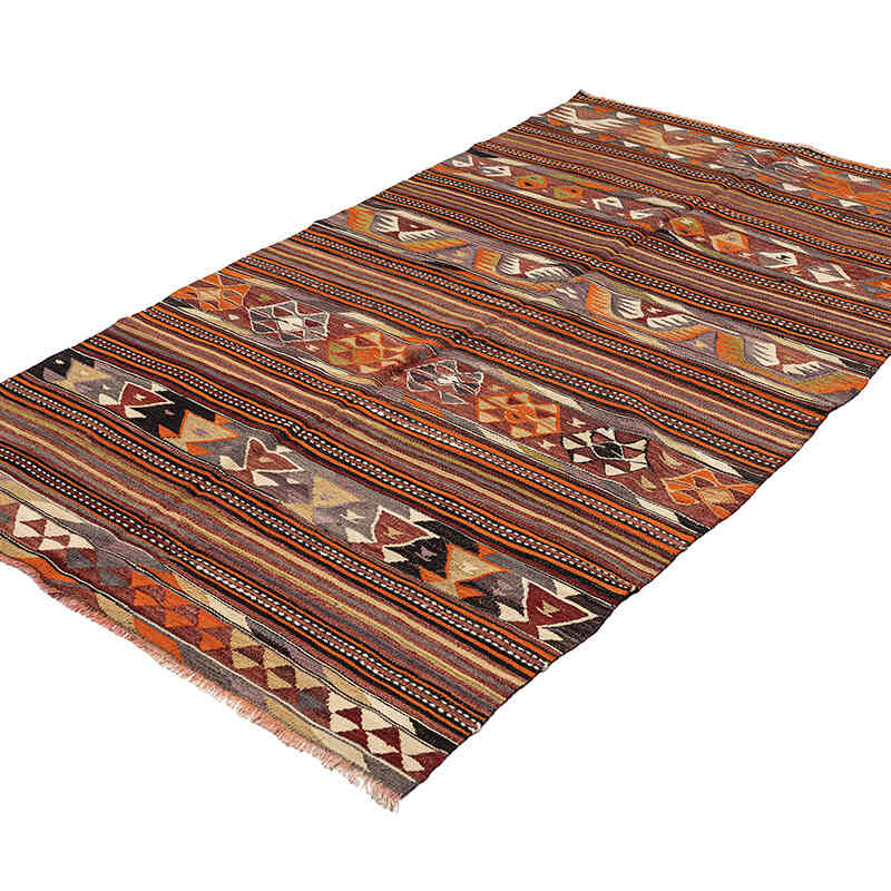 Vintage Konya Kilim Rug - 4' 1" x 6' 11" (49" x 83") - K0072506