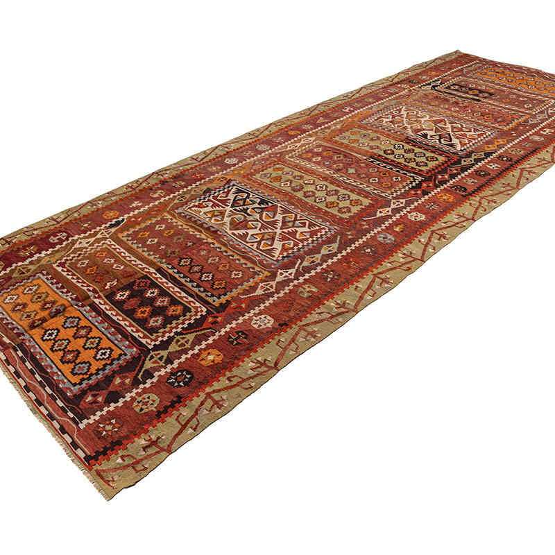 Vintage Çorum Kilimi - 145 cm x 387 cm - K0072512