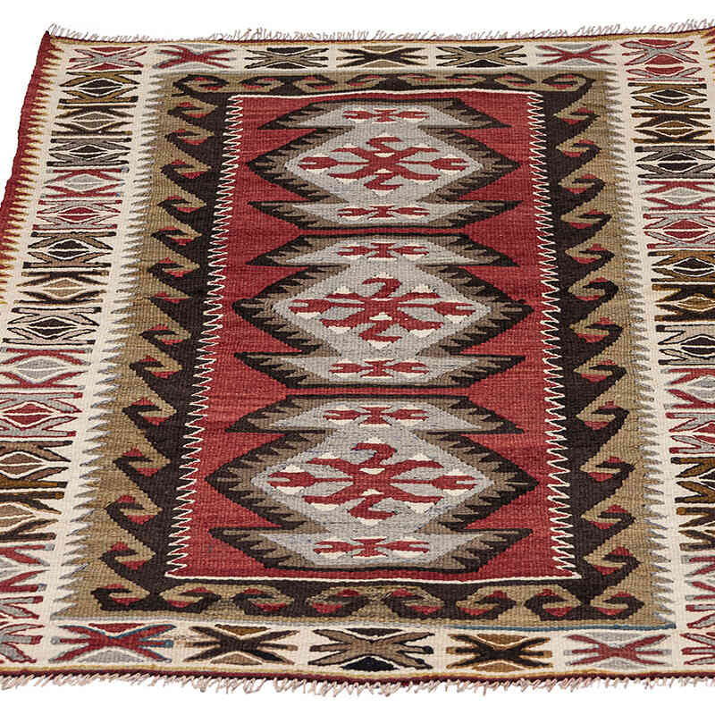 Vintage Adana Kilim Rug - 2' 5" x 3' 7" (29" x 43") - K0072520