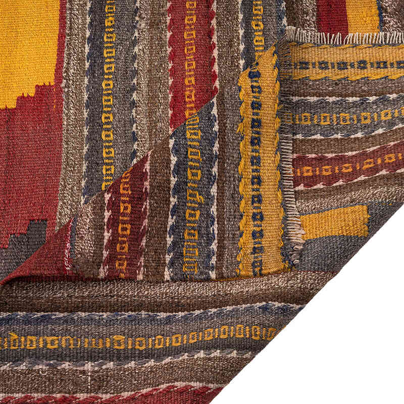 Vintage Denizli Kilim Rug - 6' 1" x 9' 3" (73" x 111") - K0072522