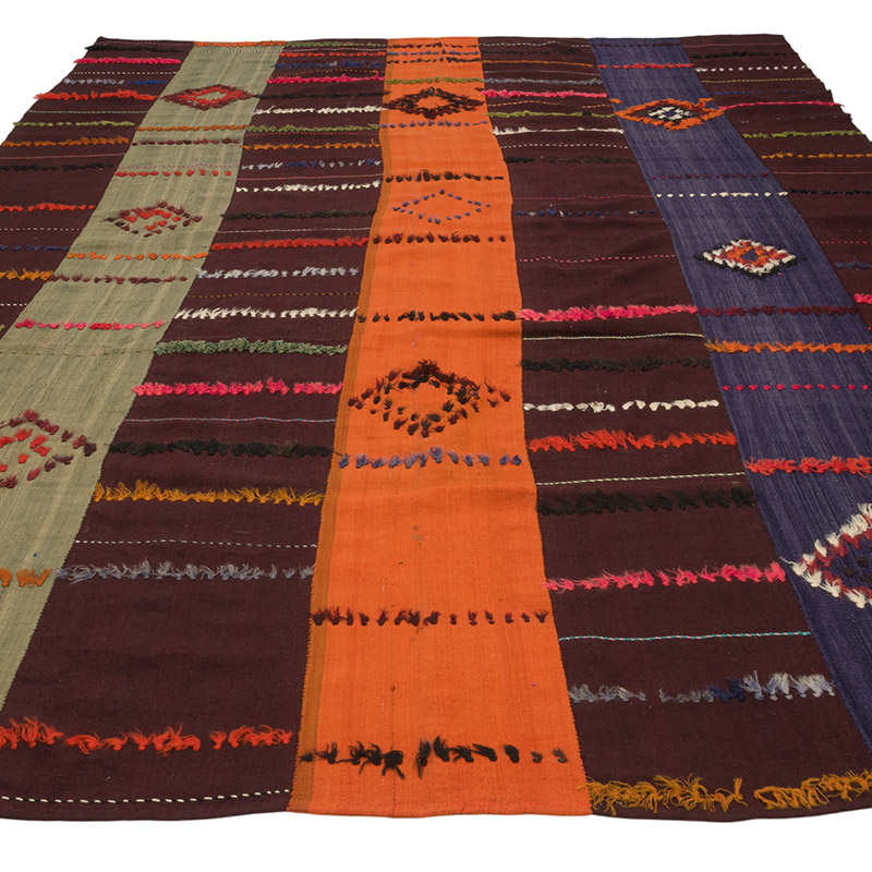 Vintage Malatya 'Perde' Kilim - 222 cm x 325 cm - K0072524