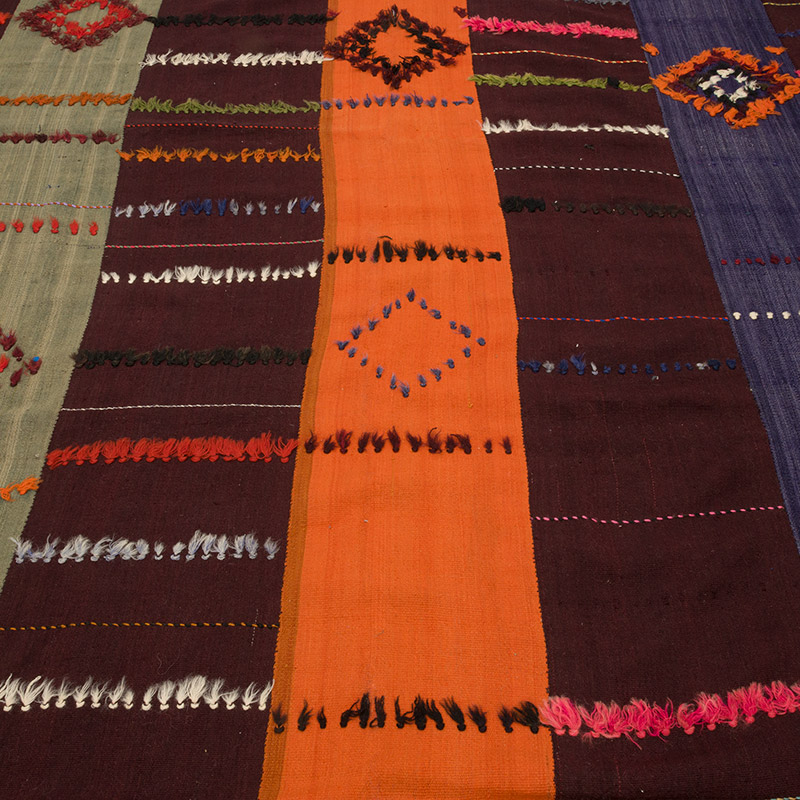 Vintage Malatya 'Perde' Kilim - 222 cm x 325 cm - K0072524