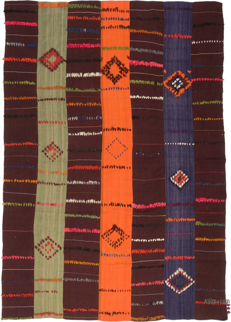 Vintage Malatya 'Perde' Kilim - 222 cm x 325 cm - K0072524