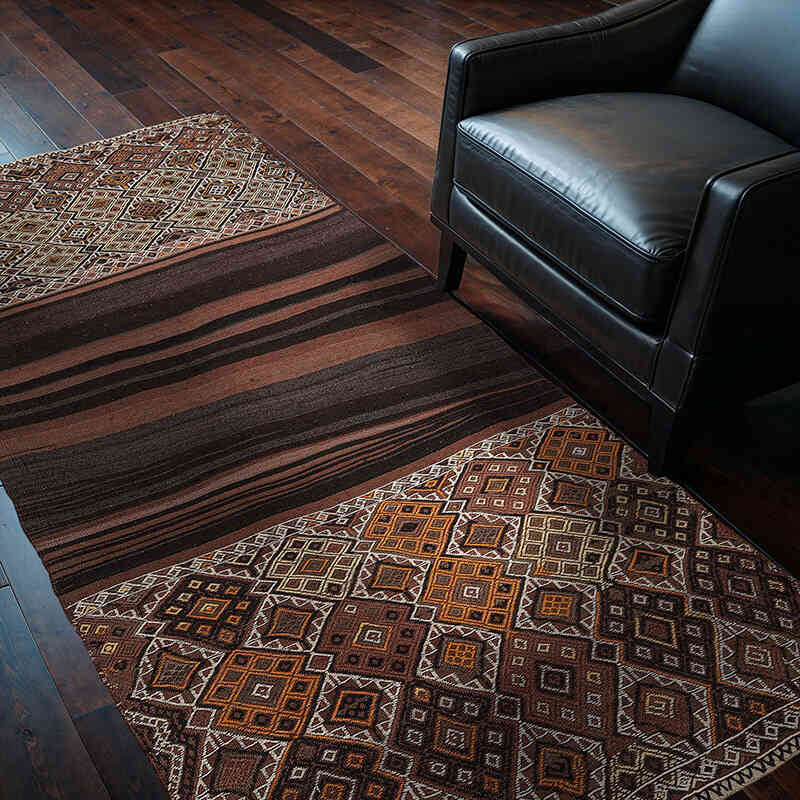 Alfombra Vintage Bayburt Kilim - 120 cm x 215 cm - K0072525