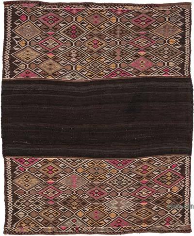 Vintage Bayburt Kilim Rug - 4' 2" x 4' 10" (50" x 58")