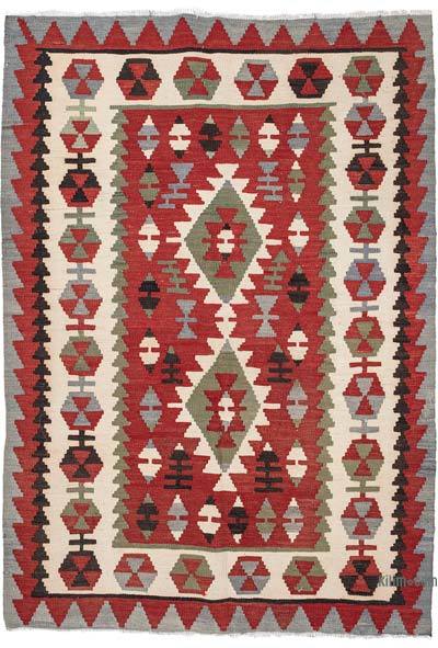 Vintage Oushak Kilim Rug - 3' 5" x 4' 9" (41" x 57")