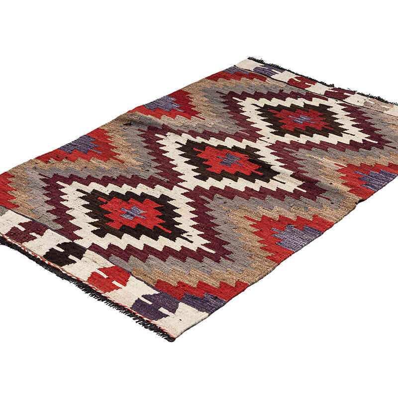 Vintage Mut Kilim Rug - 2' 11" x 4' 7" (35" x 55") - K0072538