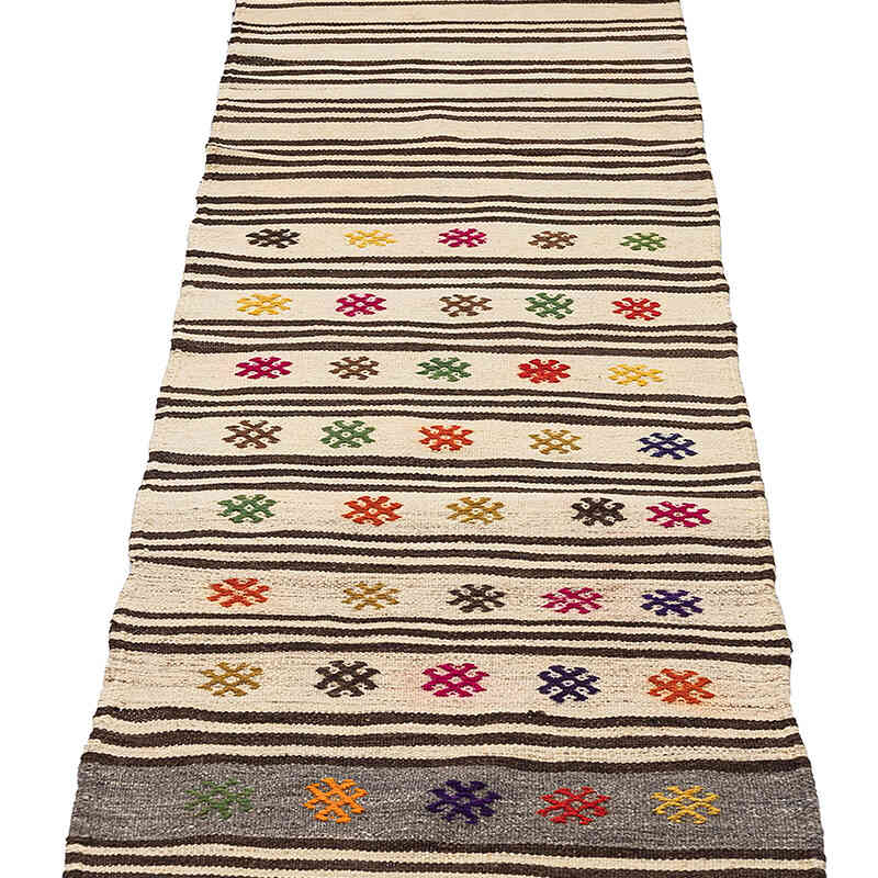 Vintage Anatolian Kilim Runner - 2'  x 9' 1" (24" x 109") - K0072540