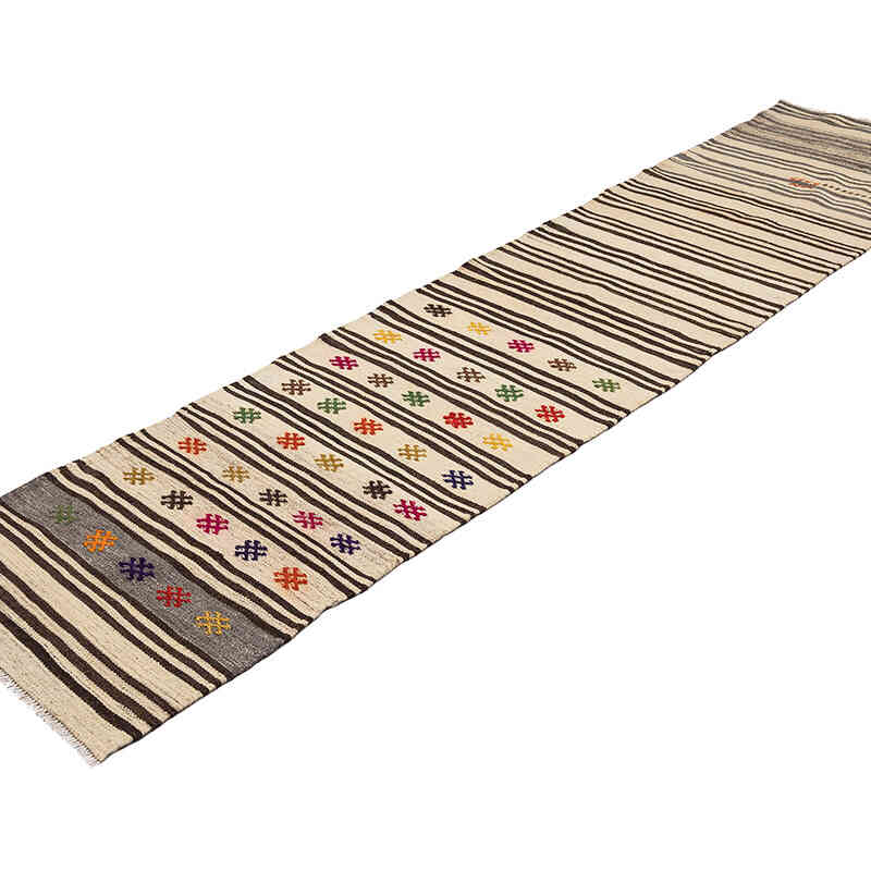 Vintage Anatolian Kilim Runner - 2'  x 9' 1" (24" x 109") - K0072540