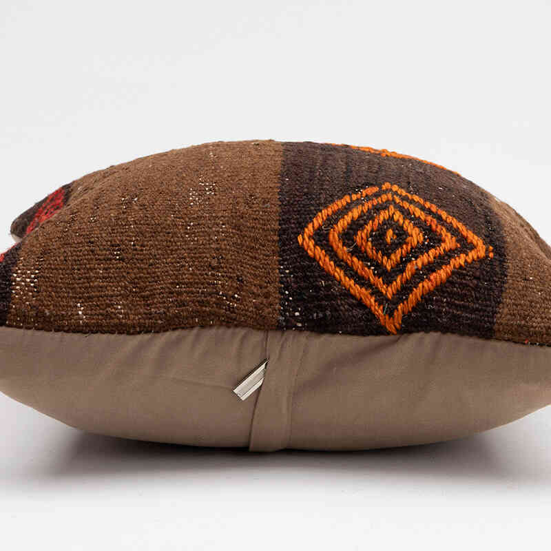Kilim Pillow Cover - 1' 4" x 1' 4" (16" x 16") - K0072681