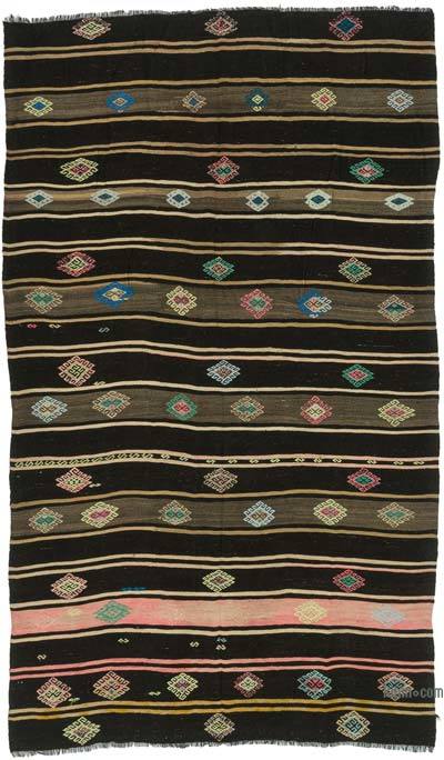 Vintage Anatolian Kilim Rug - 7' 7" x 12' 10" (91" x 154")