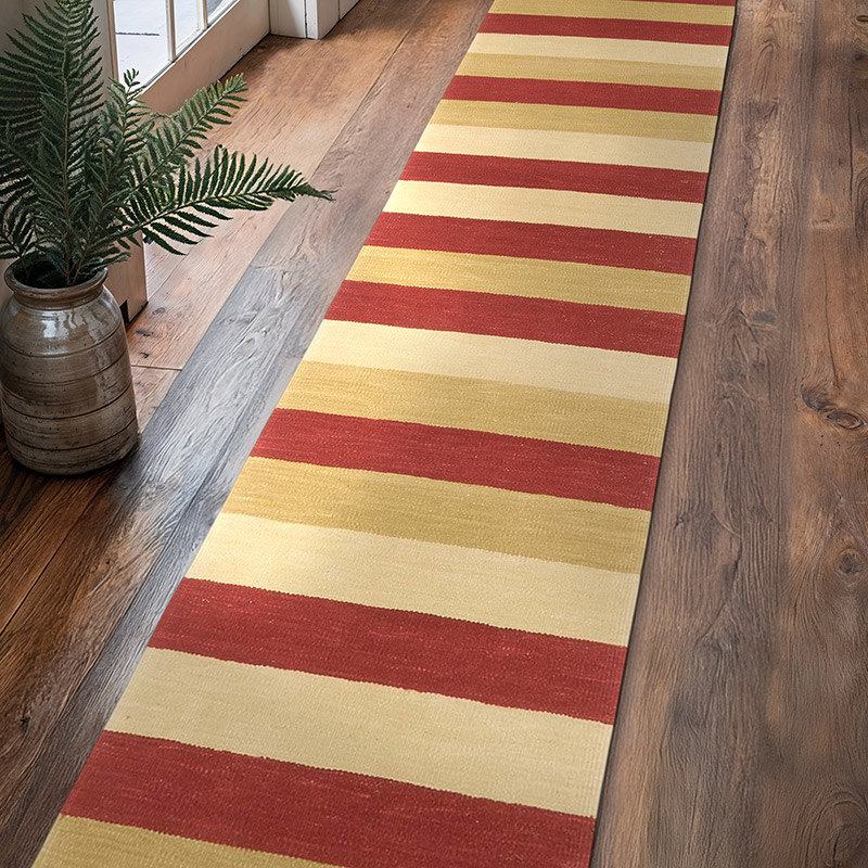 Yeni Kök Boya El Dokuma Yolluk Kilim - 68 cm x 370 cm - K0072824