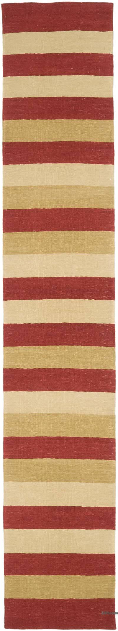 Yeni Kök Boya El Dokuma Yolluk Kilim - 68 cm x 370 cm
