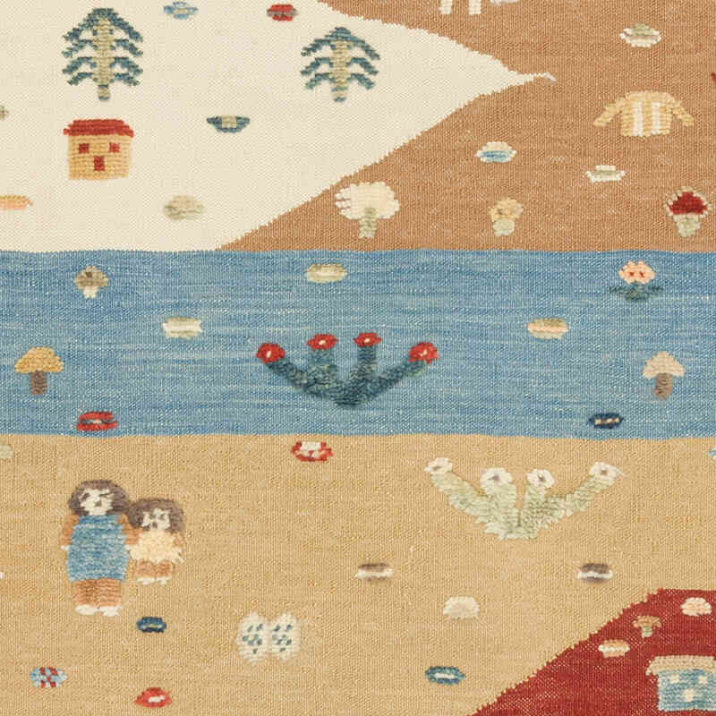 New Handwoven Turkish Kilim Rug - 3' 1" x 6' 7" (37" x 79") - K0072827