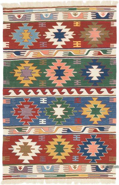 Yeni Kök Boya El Dokuma Kilim - 123 cm x 185 cm