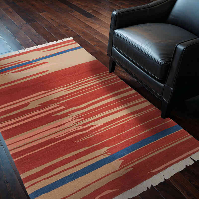 Nueva Alfombra Turca Kilim - 127 cm x 176 cm - K0072832