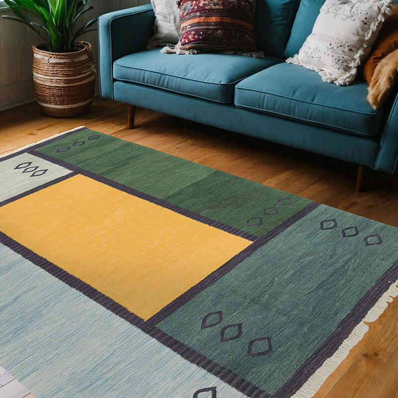 Nueva Alfombra Turca Kilim - 153 cm x 207 cm - K0072836