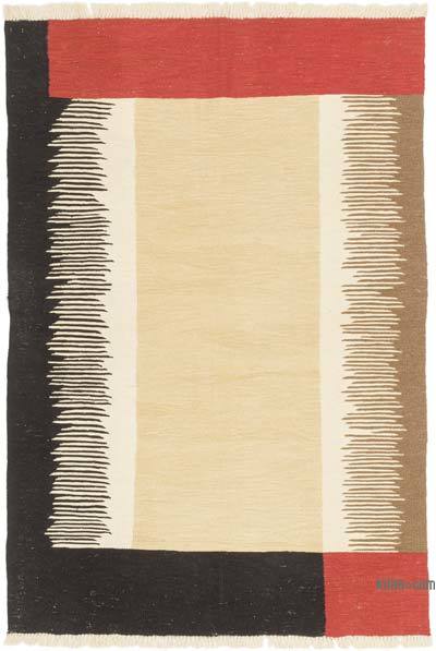 New Handwoven Turkish Kilim Rug - 4' 1" x 5' 11" (49" x 71")