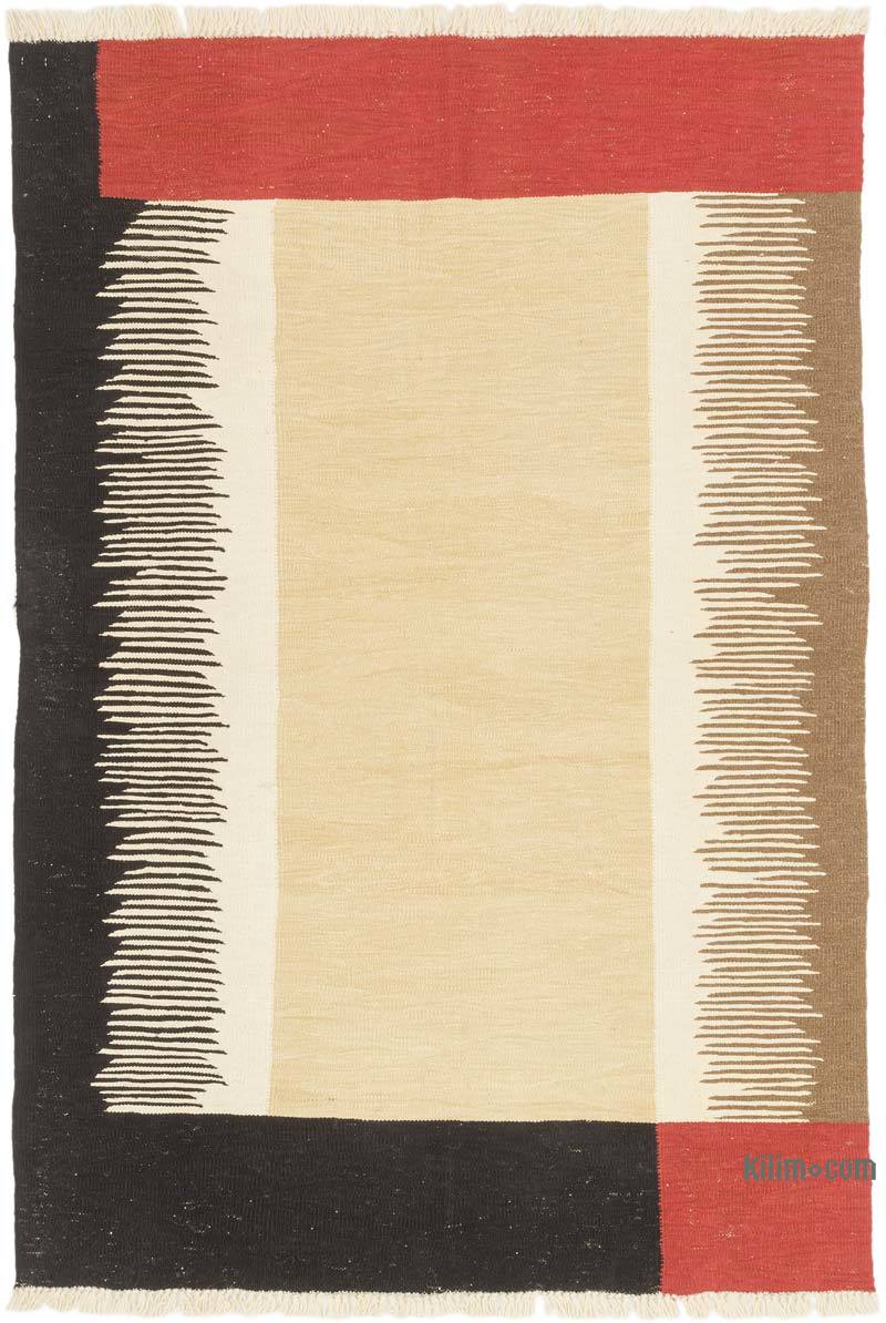 New Handwoven Turkish Kilim Rug - 4' 1" x 5' 11" (49" x 71") - K0072842
