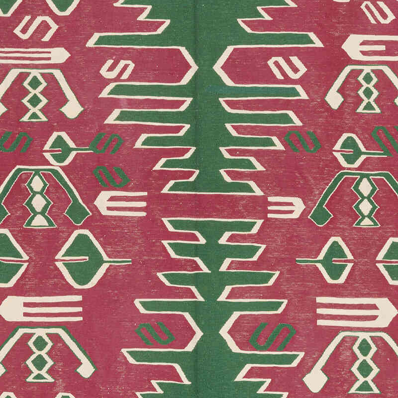 New Handwoven Turkish Kilim Rug - 6' 5" x 9' 3" (77" x 111") - K0072843