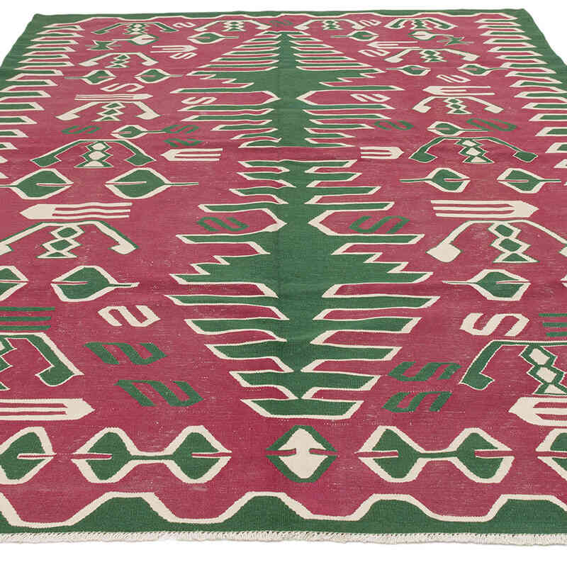 New Handwoven Turkish Kilim Rug - 6' 5" x 9' 3" (77" x 111") - K0072843