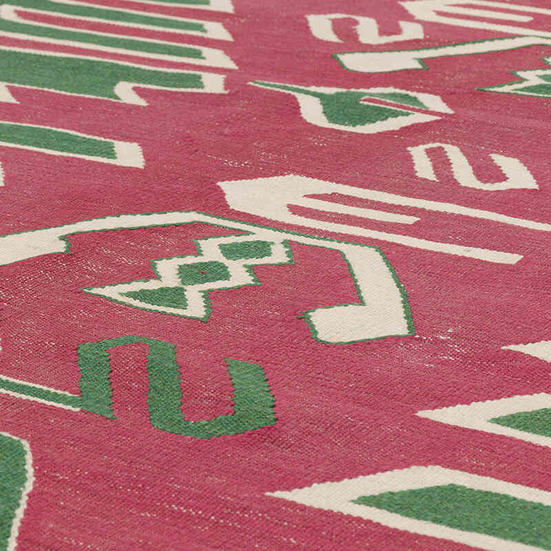 New Handwoven Turkish Kilim Rug - 6' 5" x 9' 3" (77" x 111") - K0072843