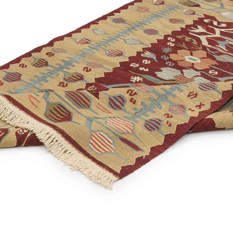 New Handwoven Turkish Kilim Rug - 3' 10" x 5' 7" (46" x 67") - K0072850
