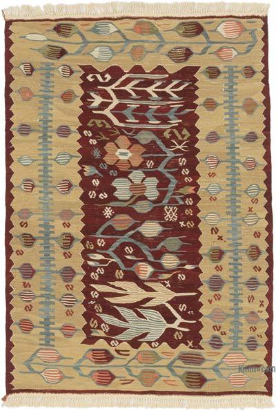 New Handwoven Turkish Kilim Rug - 3' 10" x 5' 7" (46" x 67")