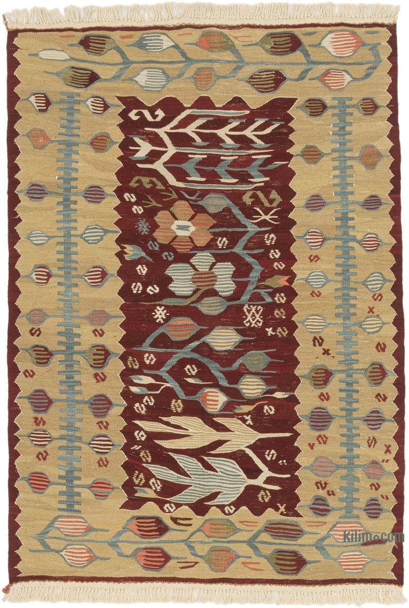 New Handwoven Turkish Kilim Rug - 3' 10" x 5' 7" (46" x 67") - K0072850