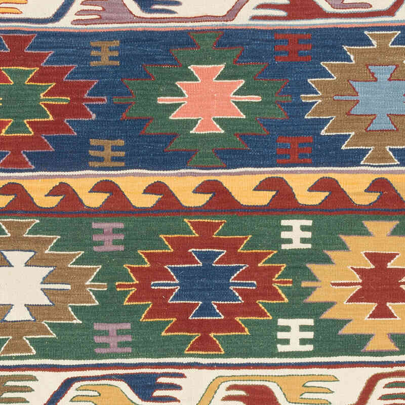New Handwoven Turkish Kilim Rug - 4' 1" x 6' 1" (49" x 73") - K0072853