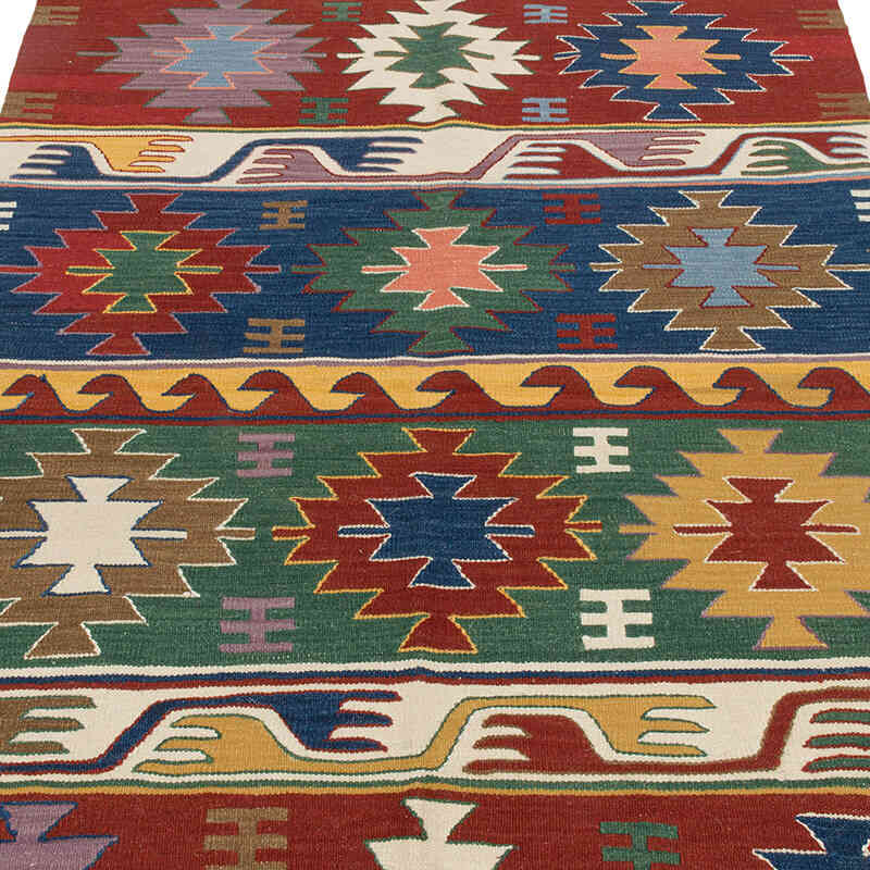 New Handwoven Turkish Kilim Rug - 4' 1" x 6' 1" (49" x 73") - K0072853