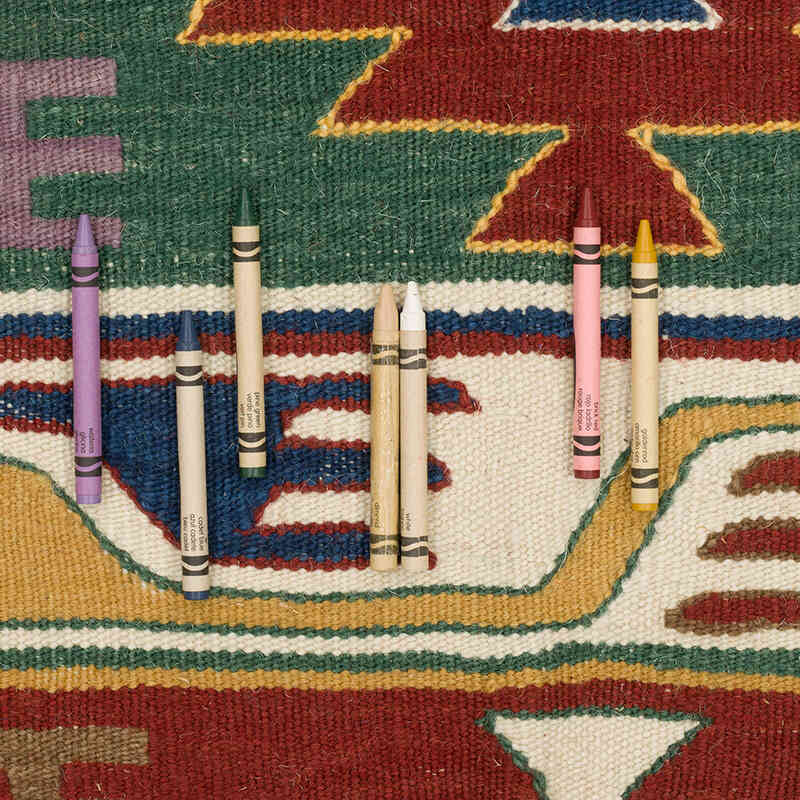 New Handwoven Turkish Kilim Rug - 4' 1" x 6' 1" (49" x 73") - K0072853
