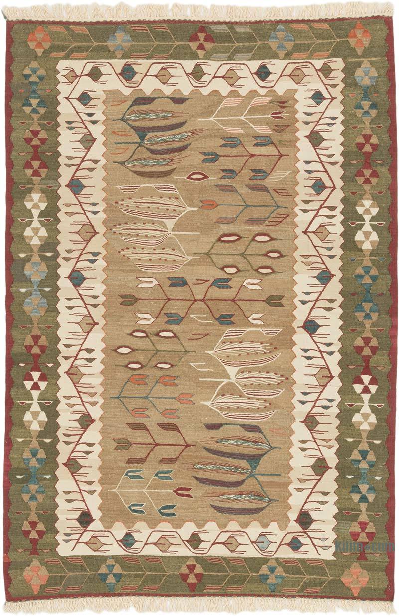 New Handwoven Turkish Kilim Rug - 3' 9" x 5' 7" (45" x 67") - K0072854