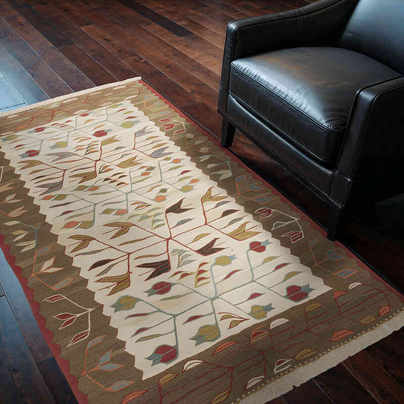 Yeni Kök Boya El Dokuma Kilim - 120 cm x 183 cm - K0072861