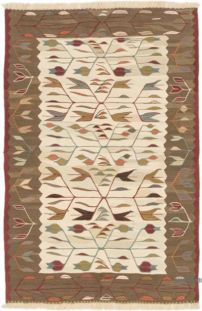 Yeni Kök Boya El Dokuma Kilim - 120 cm x 183 cm