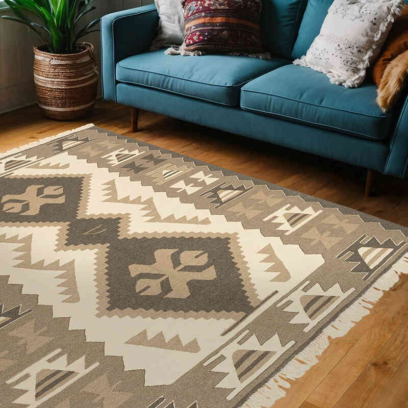 Yeni Kök Boya El Dokuma Kilim - 185 cm x 220 cm - K0072862